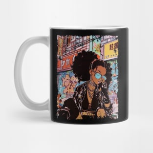 Afro Latina Girl Graffiti Urban Streetwear Hip Hop Mug